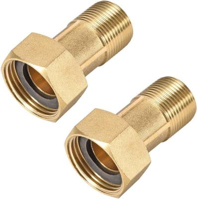 China High Performance ISO9001 Water Meter Coupling Fittings Thread Union Copper Connector With Brass Material for sale