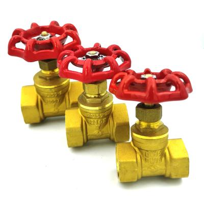 China General Durable Water Control Forget Brass Thread Brass Gate Valve for sale