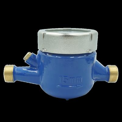 China High Performance Ningshui Popular In The Middle East ISO 4064 Class B Small Size Cold Wet Brass Jet Water Meter Multi Body for sale