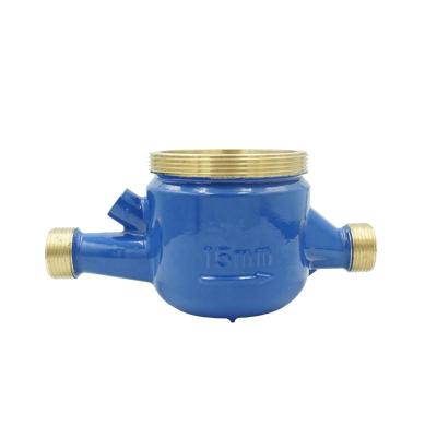 China High Performance Ningshui Widely Used In Indonesia ISO 4064 Class B Water Meter Multi-jet External Wet Dial Adjuster Brass Body for sale