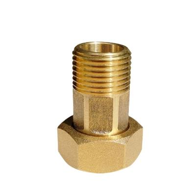 China High Performance Ningshui CNC Machining Brass Pipe Fittings Water Meter Coupling With Very Cheap Price for sale