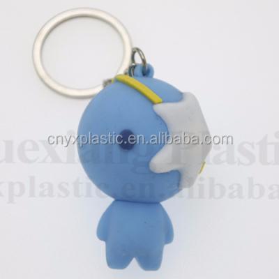 China Gift Customized Embossing PVC 3d Logo Gift Soft Rubber Key Chains For Sale for sale