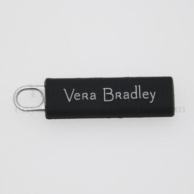 China Nickel Free Personalized Decorative Rubber Zipper Pulls Custom Logo PVC Zipper Tag Replacement for sale