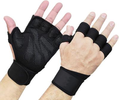 China Anti Slip Breathable Half Finger Grip Outdoor Sports Shockproof Shockproof Gloves Unisex for sale