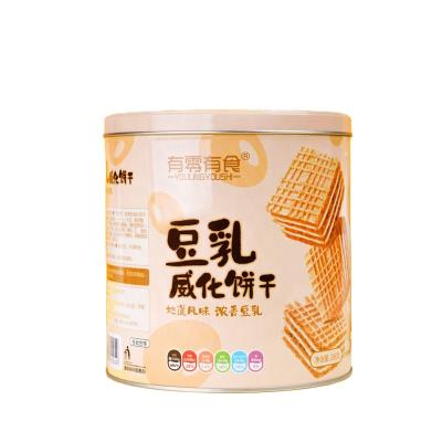 China Low fat healthy snacks soy milk crispy wafer cookies for tea time for sale