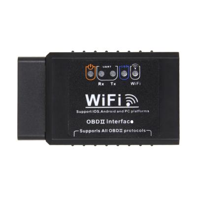 China Works with all OBD-II Compliant Vehicles Hot Selling Black Label ELM327 WIFI Obd2 Adapter for sale