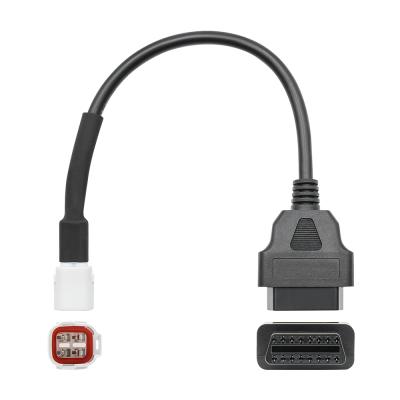 China Connection OBD Motorcycle Cable For Yamaha 4 Pin Plug Cable Diagnostic Cable To OBD2 16 Pin Adapter for sale