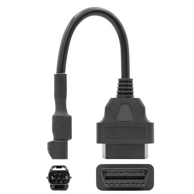 China Economical Topsale Motorcycle OBD Connector 3Pin OBD Cable Adapter For KYMCO Motorbike Diagnostic Tool for sale