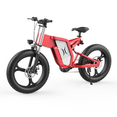 China Aluminum Alloy Speed ​​Carbon Steel 48V Ebike Fast Electric Bicycle With 4.0 Fat Tires for sale