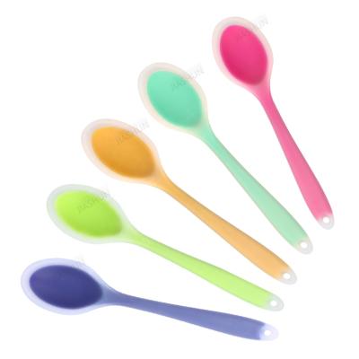 China Viable Newcomer Two Pieces Silicone Translucent Spatula Kitchen Tools Fruit Dessert Salad Serving Mixing Server for sale