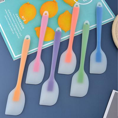 China Viable Cooking Tools Wholesale Custom Colored Transparent Nylon Silicone Spatula for sale