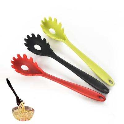 China Spoon Slotted Fruit And Vegetable Mixing Kitchen Tools Utensils Pasta Server Viable Serving Spoon for sale