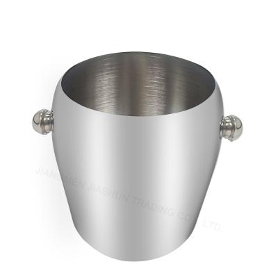 China Sustainable Portable Home Mini Bulking Metal Stainless Steel Ice Bucket for sale