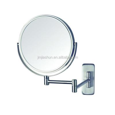 China Magnifying Wall Mounted Type Double Sided Retractable Magnifying Make Up Mirror for sale