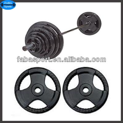 China NR+Cast Iron Rubber Coated Bumper Plates for sale