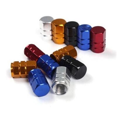 China New Theftproof 4pcs/pack Aluminum Car Wheel Tires Valves Tire Stem Air Tight Cover V8 for sale