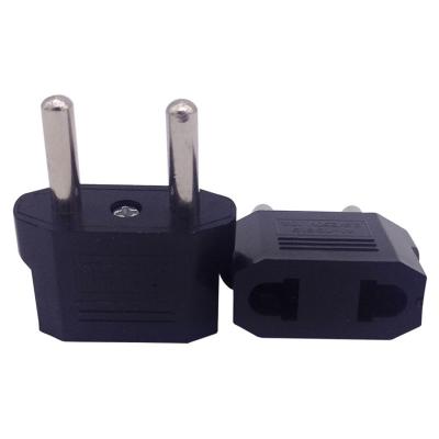 China Travel USA to EU Travel Plug Converter Charger 2 Plug Converter Round Electric Power Adapter Plug for sale