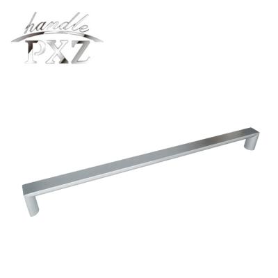 China Cost Effective Bending Profile Hotel Door Handle Hollow Aluminum Process For Wine Cooler Cabinet Oven Handle for sale