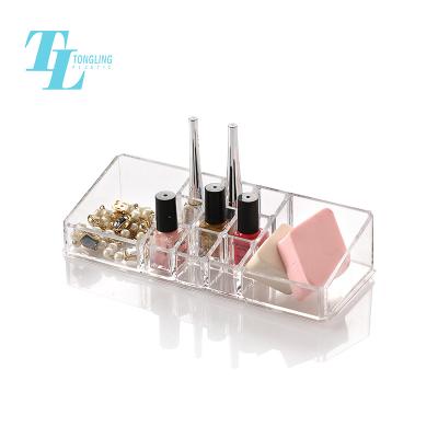 China Delicate Wholesale Cheap Clear Acrylic Cosmetic Storage Box Makeup Organizers for sale