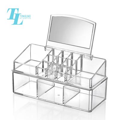 China Wholesale new design cheap clear acrylic jewelry box with cover TL-2018-2 for sale