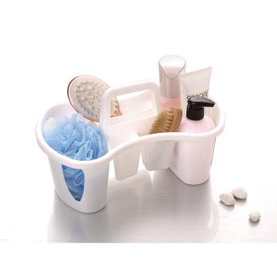 China Viable Plastic Portable Trolley Tote Bathroom Storage Organizer for sale