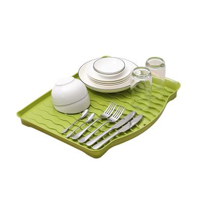 China Sustainable Kitchen Plastic Folding Drain Dish Storage Rack for sale