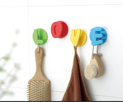 China Viable Eco-Friendly Decorative Bathroom Plastic Wall Hook for sale