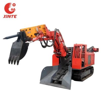 China STB-120 Mijnbouw Tunnelmachine Crawler Mucking Loader Met Breaking Hammer Te koop