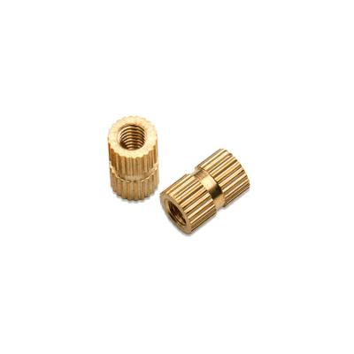 China Heavy Industry Brass Insert For OEM Plastic Brass Nut Cheap Price Knurling Copper Screw Bush for sale