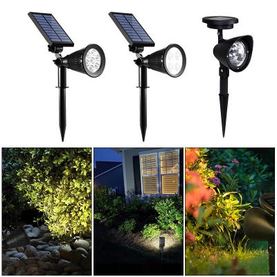 China Garden RGB Solar Spot Lights Outdoor - 2 in-1 Waterproof Solar Garden Lights for sale