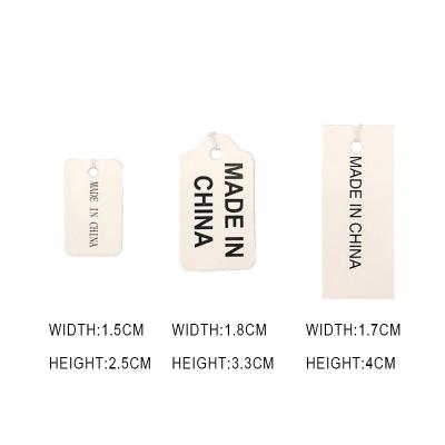 China Other Stain Clothing Label Blank Paper Wholesale Tag Wear Elastic Rope Paper Tag for sale