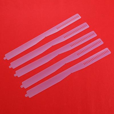 China Custom Wholesale Garment Accessories Shirt Collar Band Wrapping Plastic Frosted Plastic Stay Eco-friendly for sale