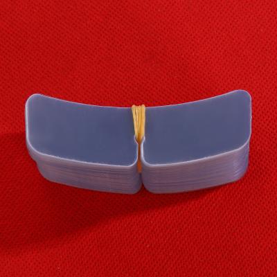 China Eco-friendly PVC Plastic Sheet For Wrapping Shirt Garment Collar Butterfly Collar Plastic Backing for sale