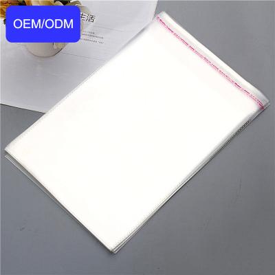 China Manufacturer Recyclable OEM Customized Clear Plastic Garment Packaging Opp Self Adhesive Sealing Bag for sale