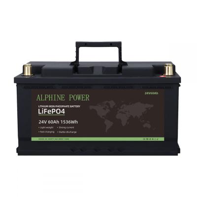 China solar system 24v 60ah lifepo4 battery pack solar lithium batteries for home use caravan rv fishing boat for sale