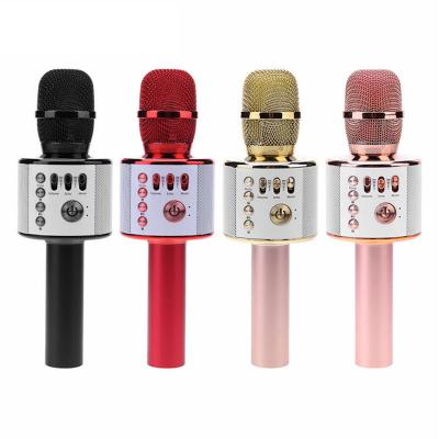 China Wholesale Handheld Professional Child Microphone Karaoke Microphone Portable Wireless Speaker Mic Studio Recording Music Handheld Q37 USB for sale