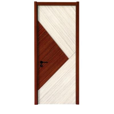 China Waterproof Customized Timber Door New Product Interior Solid Wood Panel Bedroom Door Wood Designs for sale