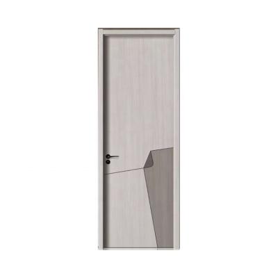 China Prehung Solid Wood PVC Wpc Interior Bathroom Door Waterproof Newest Products Waterproof Wholesale Design for sale