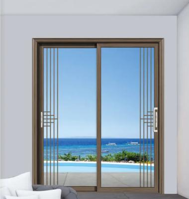 China Waterproof Cheap Wholesale Philippines Price Entry Aluminum Sliding Glass House Doors Aluminum for sale