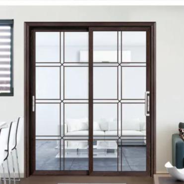 China Waterproof New Innovation Aluminum Sliding Doors Design Double Tempered Glass French Profiles for Glass Doors for sale