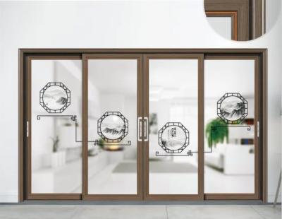 China Waterproof Wholesale Hot Style Luxury Doors Sliding Glass Frame Less Tempered Aluminum Sliding Doors for sale