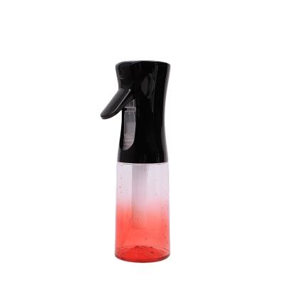 China Non Spill Wholesale Custom Color 300ml Ningbo Continuous Sprayer Bottle Of Hairspray Water for sale