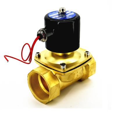 China General Manufacture High Performance Large Size 2w350 2w Chinese Port Brass Water Solenoid Valve for sale