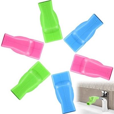 China Portable Faucet Supplement Viable Silicone Accessories Kids Tap Guide Sink Water Spout Outdoor Hand Wash Supplement For Bathroom for sale