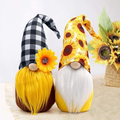 China Eco-Friendly Bee Day Doll Beard Plush Doll Plush Supplies Decoration Festival Plaid Faceless Gnomes for Home Farm World Bee Day for sale