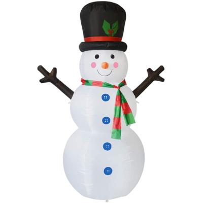 China 2021 Eco-friendly Christmas Inflatable Luminous Inflatable Snowman Ornaments Outdoor Inflatable Decorations Garden Christmas Props for sale