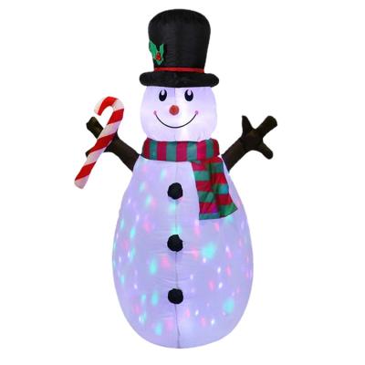 China 2021 Outdoor Inflatable Garden Xmas Inflatable Props Decoration Eco-friendly LED Light Snowman Rocker Inflatable Props for sale