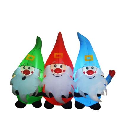 China Eco-friendly Christmas Snow Pattern Inflatable Holiday Decoration Christmas Garden Inflatable Snowman Ornaments for sale