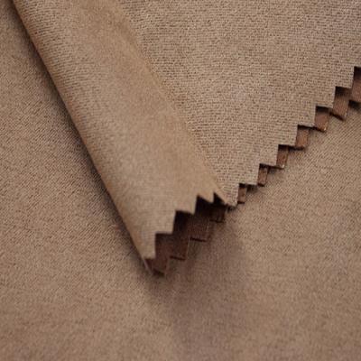 China Anti-Static wholesale knit fabric weft polyester solid color scuba fabric interlock suede fabric for sale