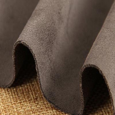 China Anti-Static available faux leather suede fabric scuba suede knitted fabric for sale